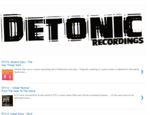 Tablet Screenshot of detonicrecordings.com